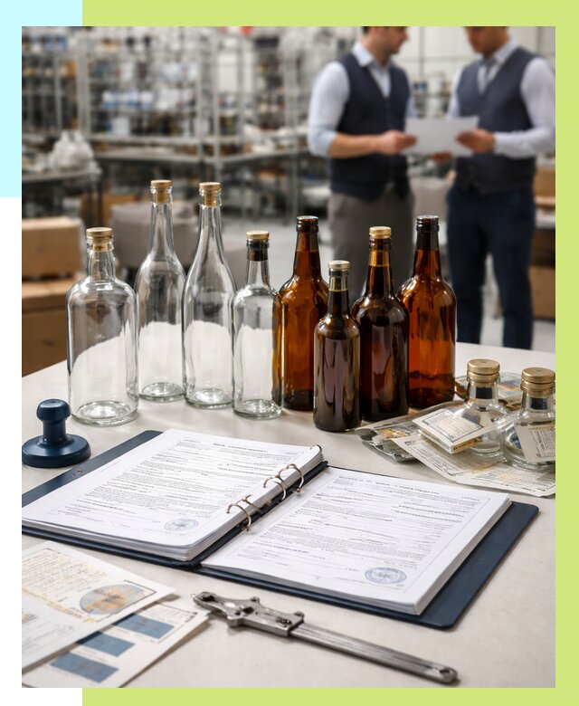 Сертификация стеклянных бутылок в Великом Устюге от 25448 р. | Алешин-Влс