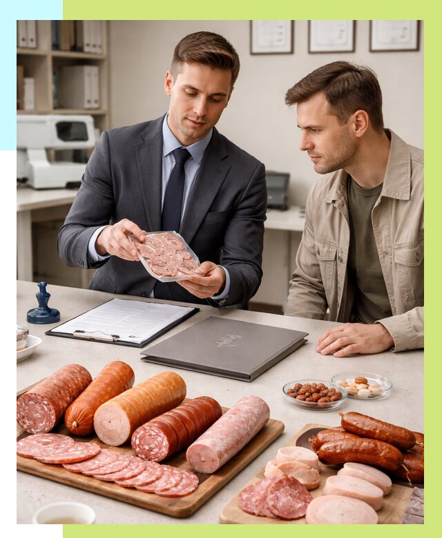 Сертификация колбасных изделий в Великом Устюге от 7634 р. | Алешин-Влс