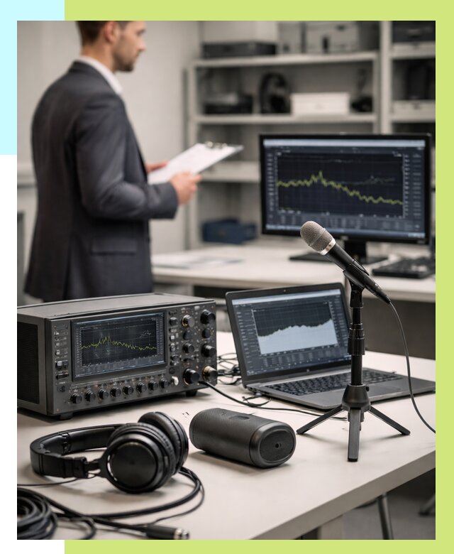 Сертификация аудиотехники в Великом Устюге от 15269 р., Алешин-Влс