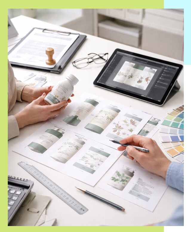 Профессиональная разработка дизайна и текста этикетки продукции в Великом Устюге