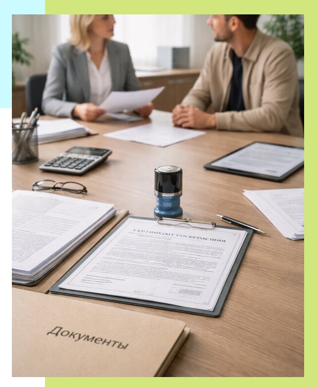 Сертификат соответствия на продукцию в Великом Устюге от 15269 р.|Алешин-Влс