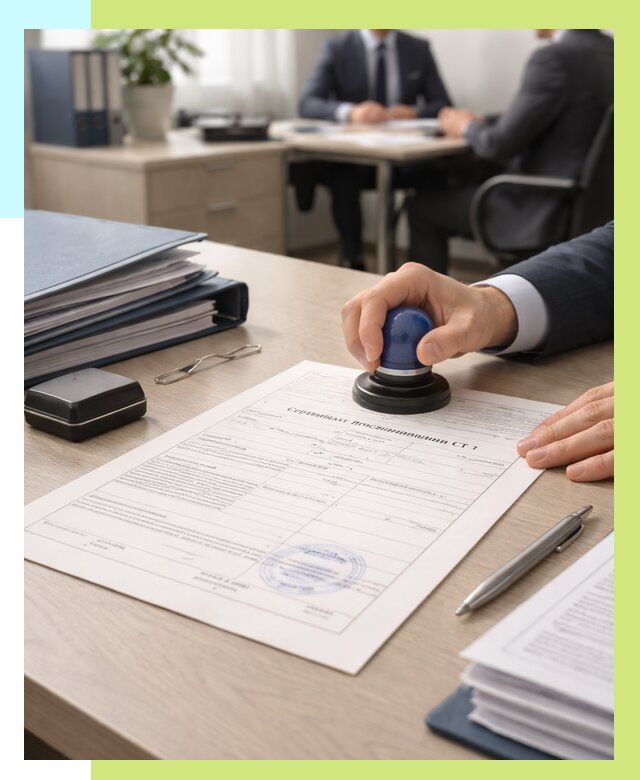 Сертификат происхождения СТ 1 в Великом Устюге от 4581 р. | Алешин-Влс