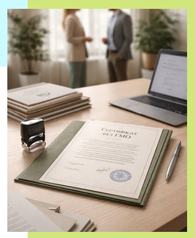 Сертификат без ГМО в Великом Устюге от 7634 р. оформить срочно Алешин-Влс