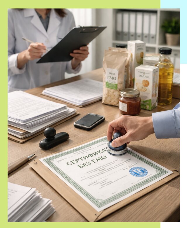 Получение сертификата Без ГМО для продукции в Великом Устюге