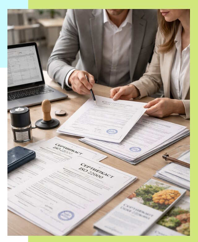 Сертификат ISO 22000 в Великом Устюге от 40716 р. под ключ | Алешин-Влс